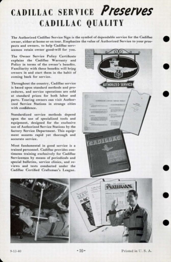 1941 Cadillac Salesmans Data Book Page 85